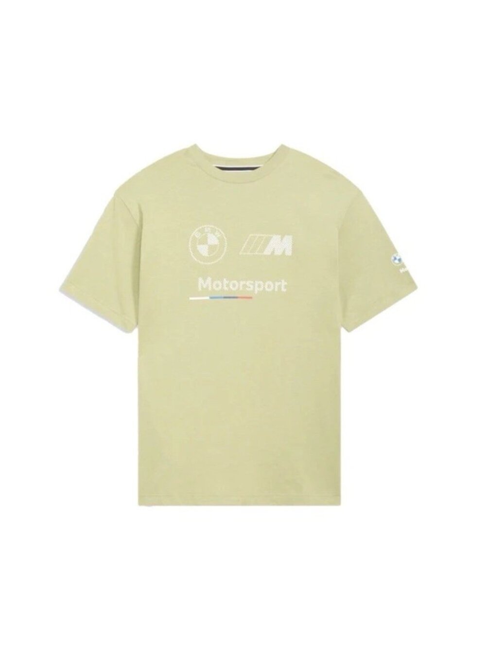 PUMA BMW MOTORSPORTS ESSENTIALS LOGO STRIPE TEE "GREEN" XL